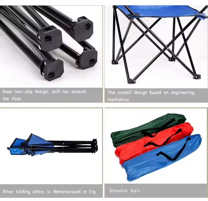 Picnic Fishing Outdoor Folding Camping Garden Beach Chair Weight Capacity 100kg