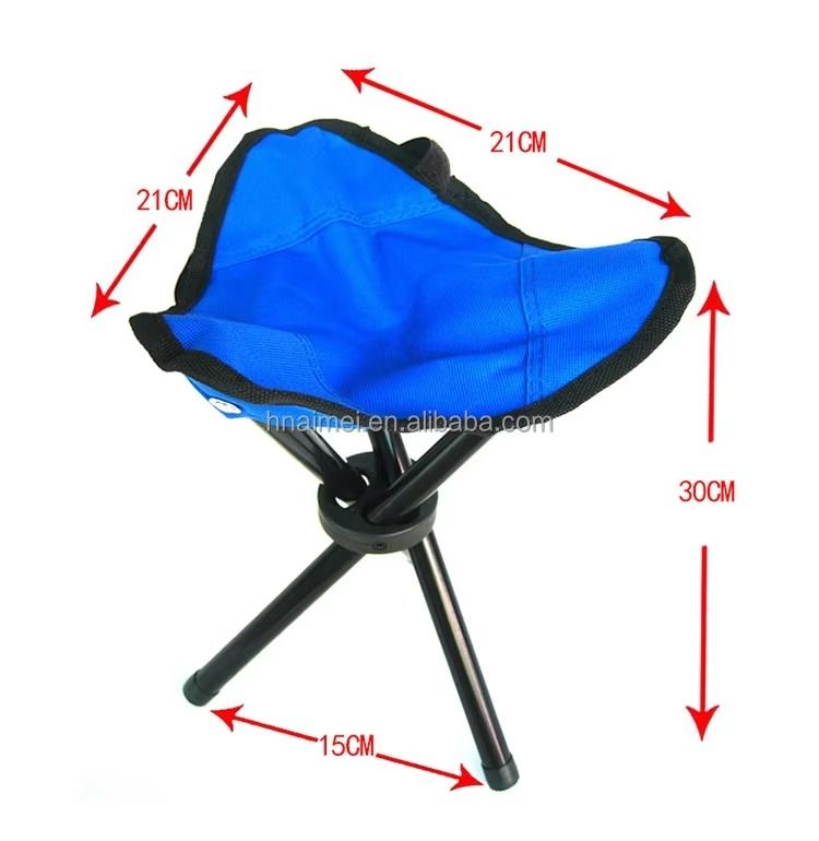 Folding Triangle Fishing Stool Triangle Foldable Chair with Free case for Camping