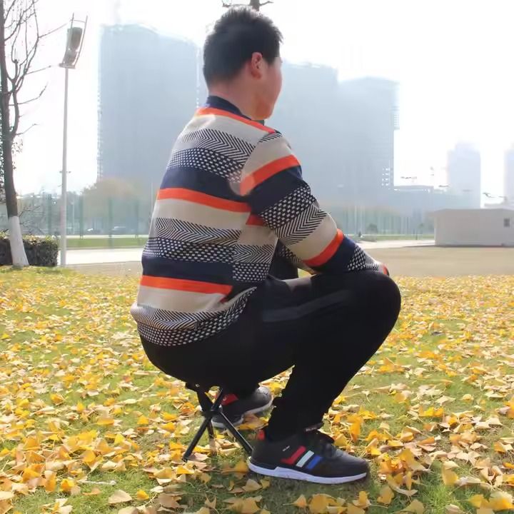 Folding Triangle Fishing Stool Triangle Foldable Chair with Free case for Camping