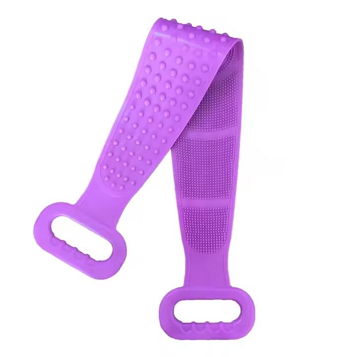 Exfoliating Silicone Back Scrubber for Deep Cleansing - Reusable Bath Tool Perfect for Home or Travel