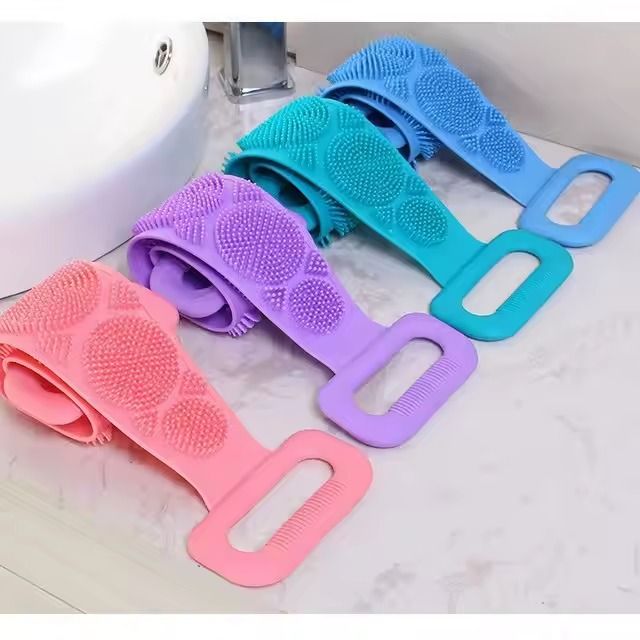 Exfoliating Silicone Back Scrubber for Deep Cleansing - Reusable Bath Tool Perfect for Home or Travel