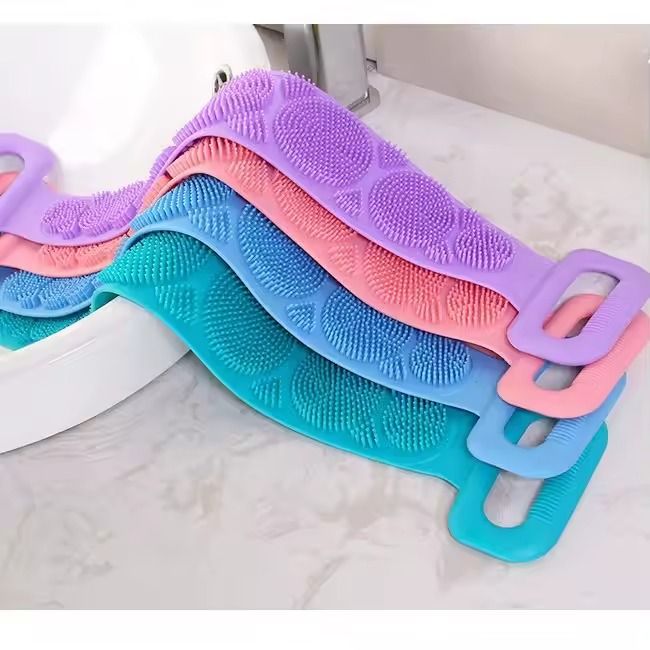 Exfoliating Silicone Back Scrubber for Deep Cleansing - Reusable Bath Tool Perfect for Home or Travel