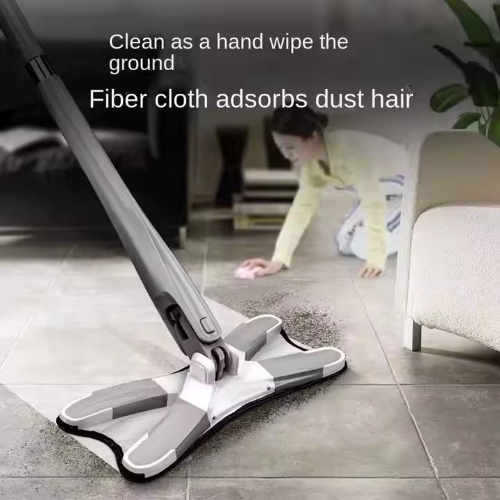 Hand Wash-Free Hand Twist Wet and Dry Butterfly Mop