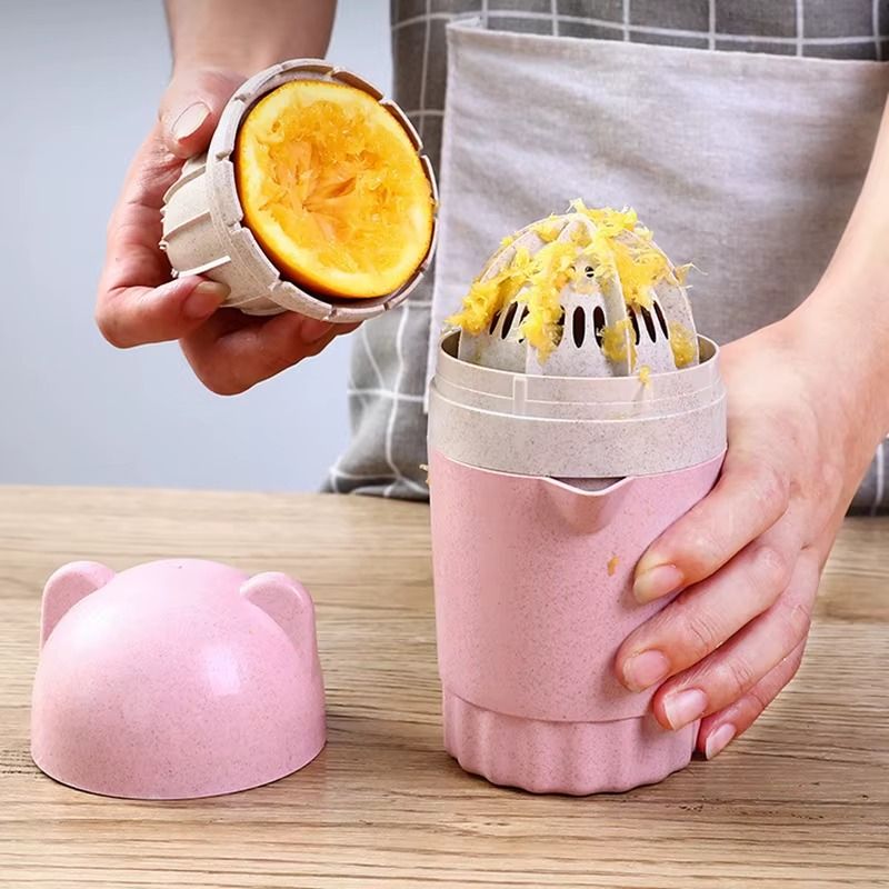 Manual Citrus Juicer Orange Lemon Fruit Squeezer 100% Original Juice Child Healthy Life Potable Hand Juicer Extractor Machine