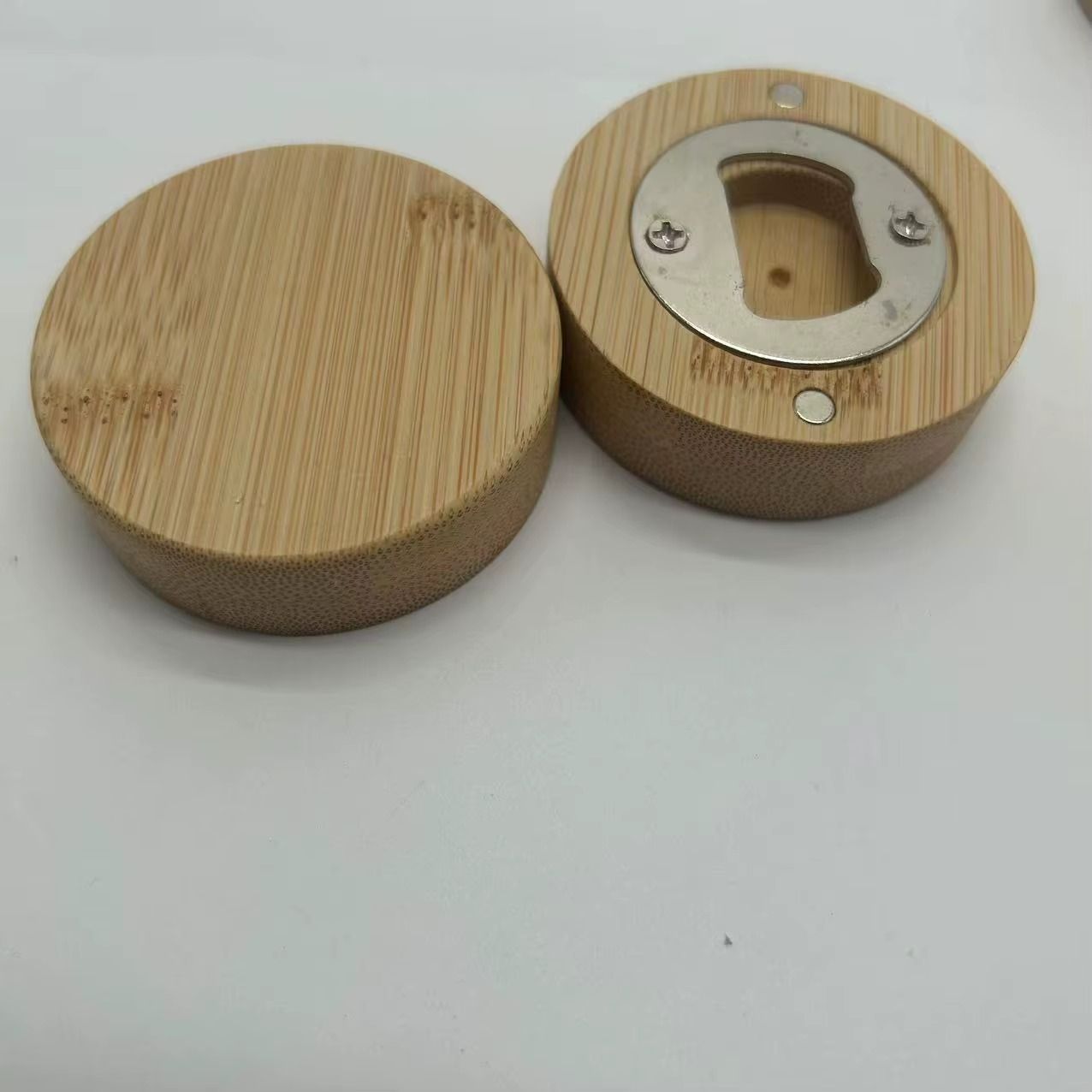 Wooden Bottle Opener Magnetic Suction Sticker Refrigerator Sticker Screwdriver Stainless Steel