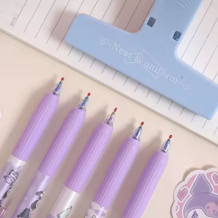 Cute click school gel pen cartoon Bear gel ink pens custom for girls