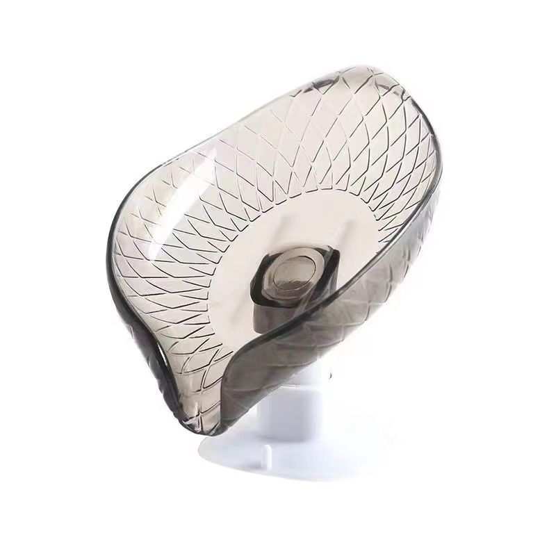 New Leaf-Shaped Wall-Mounted Soap Tray No-Drill Suction Cup Drainage for Home Usage Soap Dish for Kitchen Bathroom