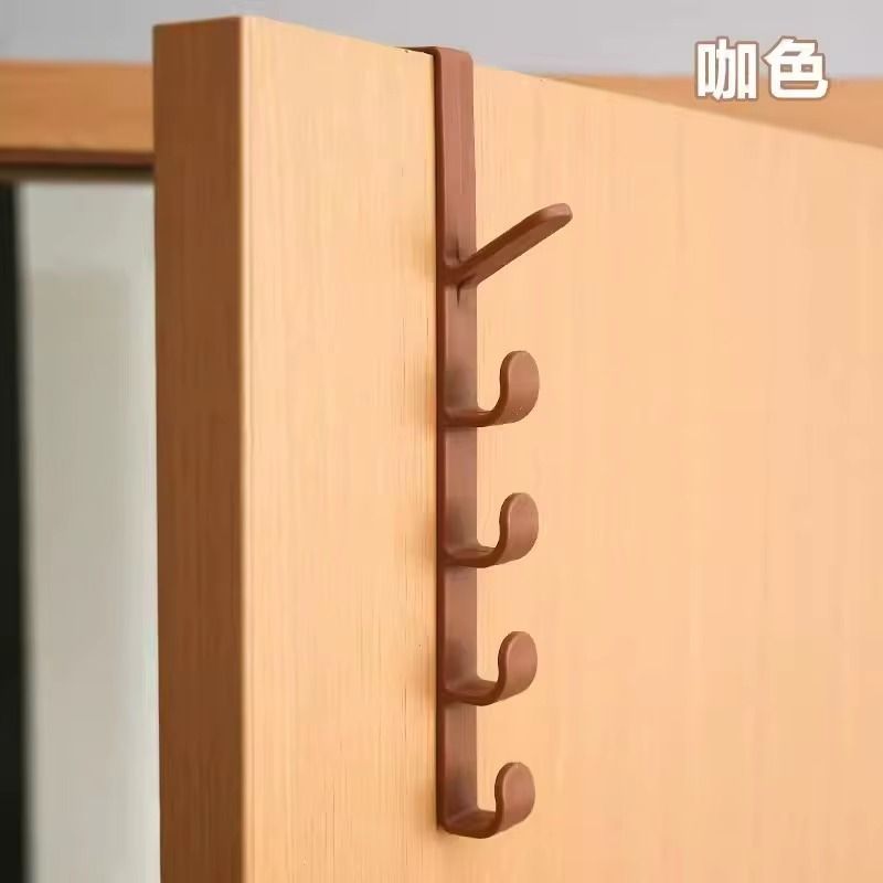 Bedroom Door Hanger Clothes Hanging Rack Over the Door Plastic Home Storage Organization Hooks Purse Holder for Bags