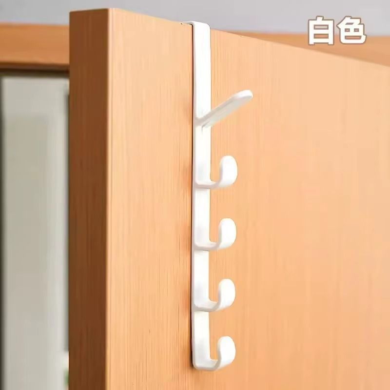 Bedroom Door Hanger Clothes Hanging Rack Over the Door Plastic Home Storage Organization Hooks Purse Holder for Bags