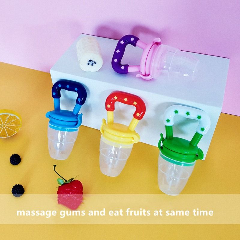Baby Food Feeder Fruit Feeder Pacifier Infant Teething Toy Teether Includes Additional Silicone