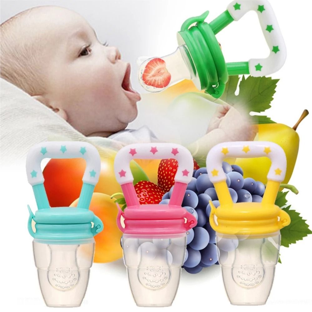 Baby Food Feeder Fruit Feeder Pacifier Infant Teething Toy Teether Includes Additional Silicone