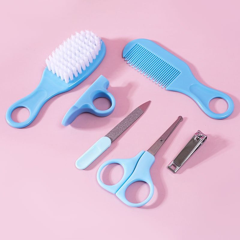 5Pcs/Set Baby Health Care Nail Hair Comb Grooming Brush Set Multifunction Baby Nail Trimmer Scissors Clippers Hygiene Kit