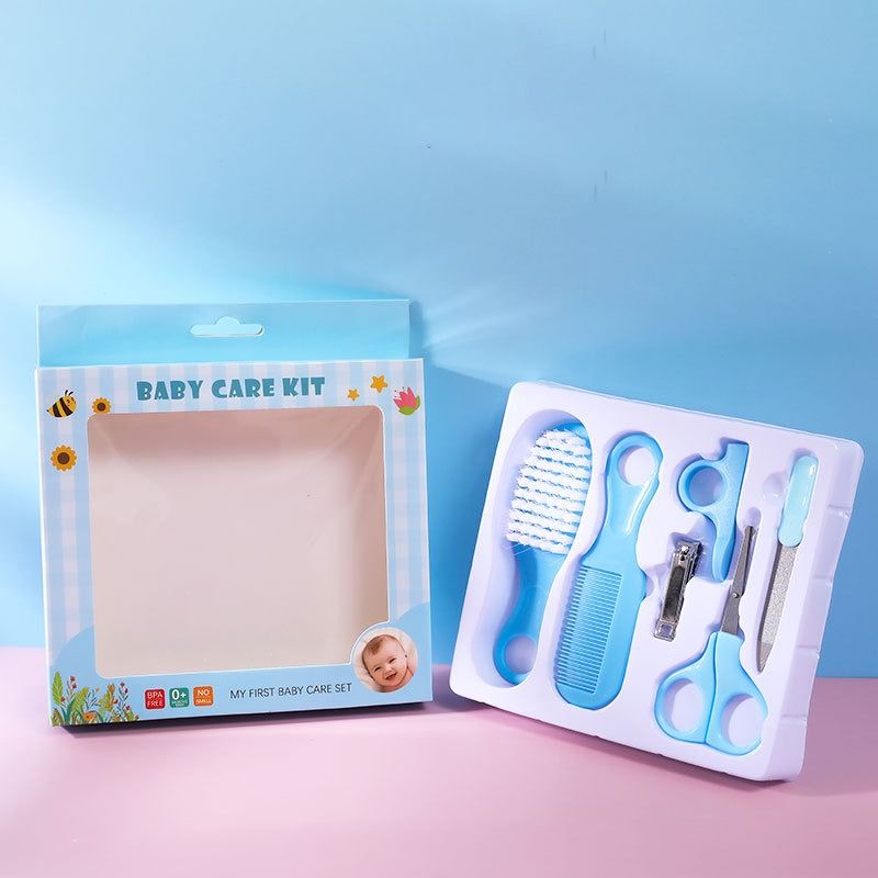 5Pcs/Set Baby Health Care Nail Hair Comb Grooming Brush Set Multifunction Baby Nail Trimmer Scissors Clippers Hygiene Kit