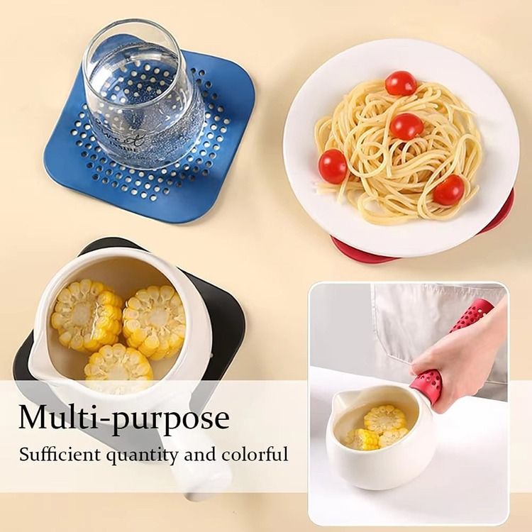 New Silicone Sink Drain Strainer Drain Sink Anti-clogging Artifact Floor Drain Cover Bathroom Hair Filter Silicone Sink Strainer