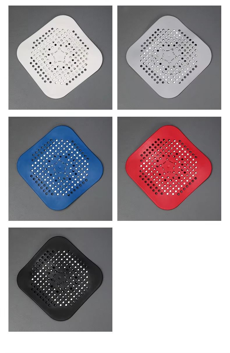 New Silicone Sink Drain Strainer Drain Sink Anti-clogging Artifact Floor Drain Cover Bathroom Hair Filter Silicone Sink Strainer