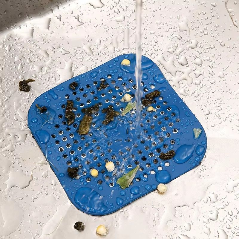 New Silicone Sink Drain Strainer Drain Sink Anti-clogging Artifact Floor Drain Cover Bathroom Hair Filter Silicone Sink Strainer