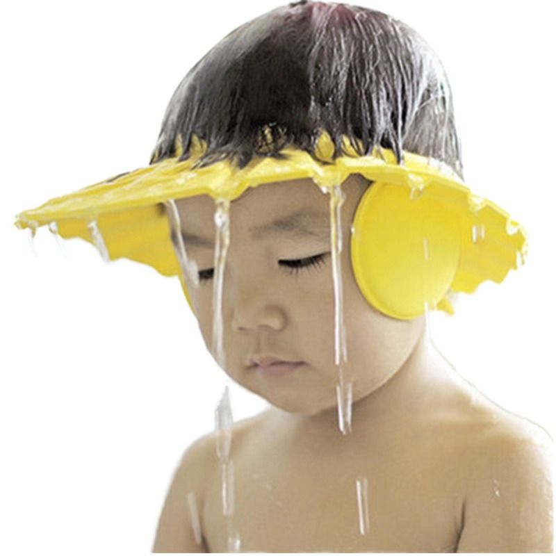 Adjustable Eye Ear Protector Kids Bathing Shower Head Cover Baby Washing Hair Hat