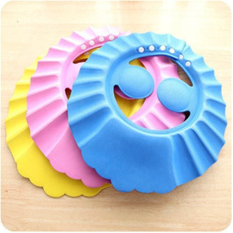 Adjustable Eye Ear Protector Kids Bathing Shower Head Cover Baby Washing Hair Hat