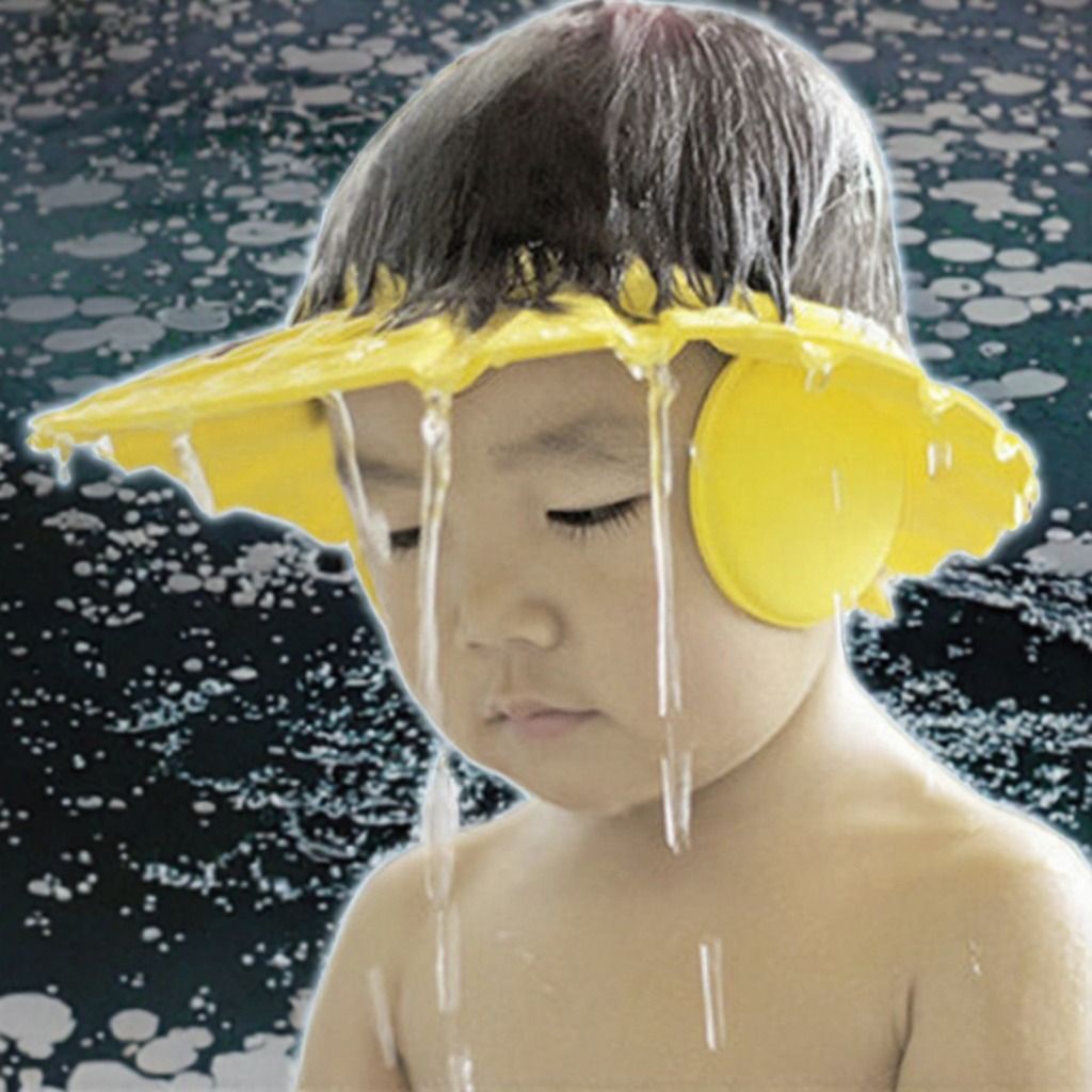 Adjustable Eye Ear Protector Kids Bathing Shower Head Cover Baby Washing Hair Hat