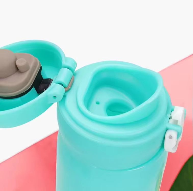 Colorful Creative Double Wall Glass Water Bottle with Printing for Camping Tours Lovers