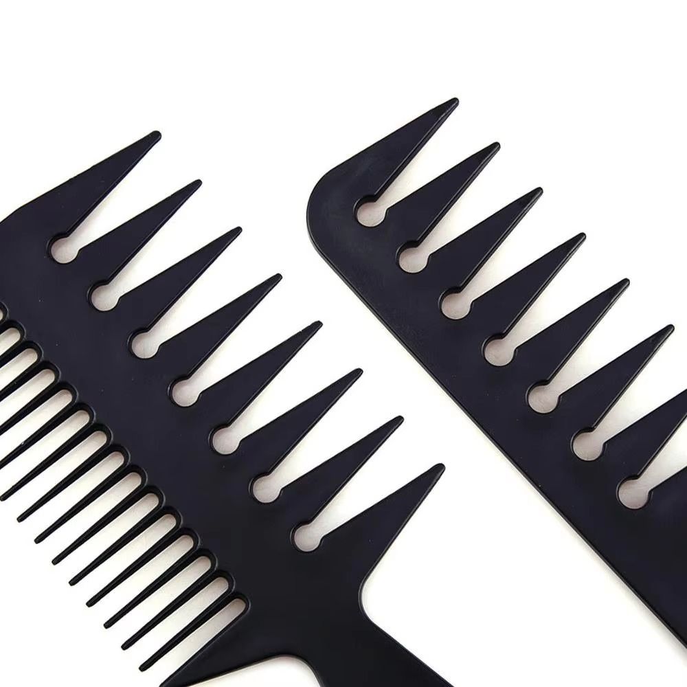 10pcs Hair Comb Set, Professional Salon Hair Styling Barber Combs Kit For Men And Women Plastic Fine And Wide Tooth Hair Combs Black