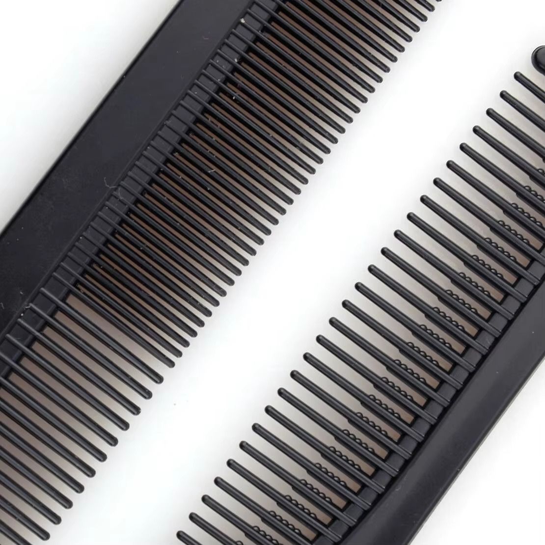 10pcs Hair Comb Set, Professional Salon Hair Styling Barber Combs Kit For Men And Women Plastic Fine And Wide Tooth Hair Combs Black