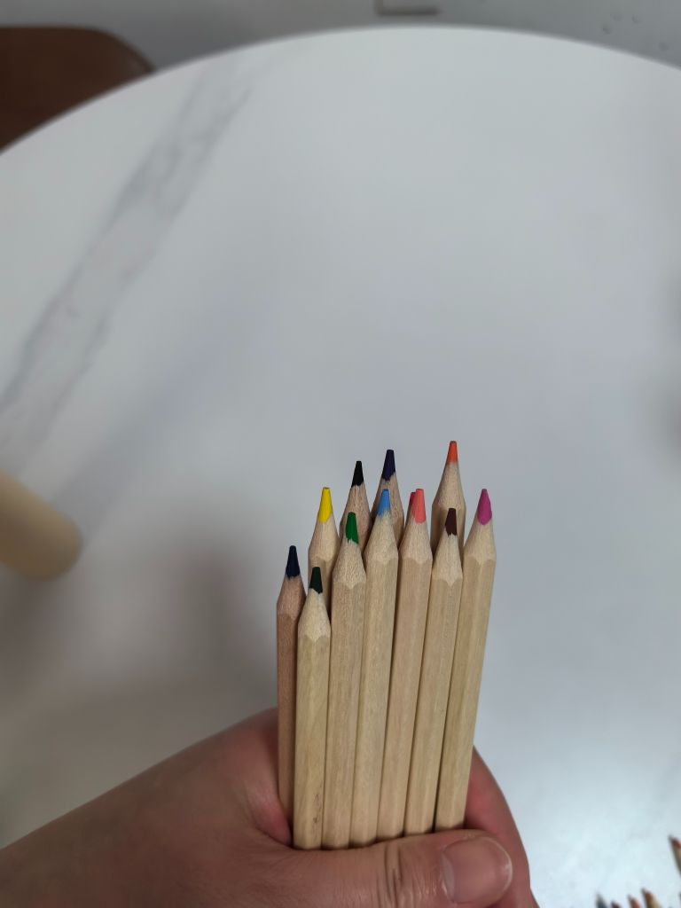 Color Pencil Kids 12 Colors Set Pack Wooden Stationery Multi Kawaii Professional Art Pencils Kit Set