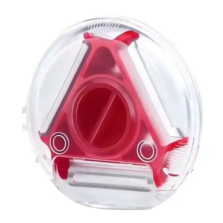 3 in 1 Rotary Round Vegetable Fruit Peeler Tool Multi- Functional Magic Trio Fruit Peeler With Stainless Steel Blade