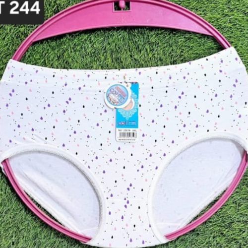 3 Pcs Classic Cotton Ladies Panties - Assorted Colors cotton panties women All white