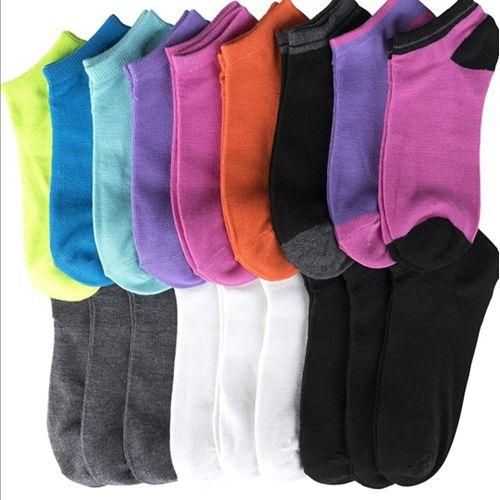 Ankle Socks unisex-Mixed Designs 12 pcs-Assorted colors