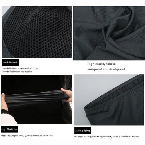 Full Face Balaclava Ski Mask with Filter Mesh Windproof Dustproof Hat Helmet Liner