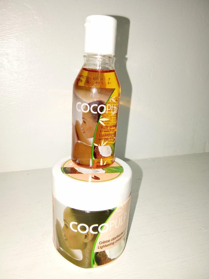 Best Combo!!! Coco Pulp body Cream & body Oil with natural Coconut oil helps to Clear dark spots,brightens,moisturize,clear stretch marks,scars giving a glowing skin best for all skin types