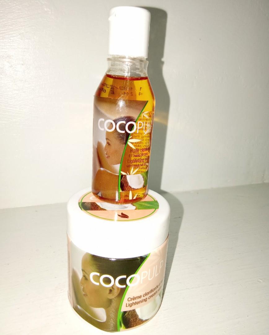 Best Combo!!! Coco Pulp body Cream & body Oil with natural Coconut oil helps to Clear dark spots,brightens,moisturize,clear stretch marks,scars giving a glowing skin best for all skin types