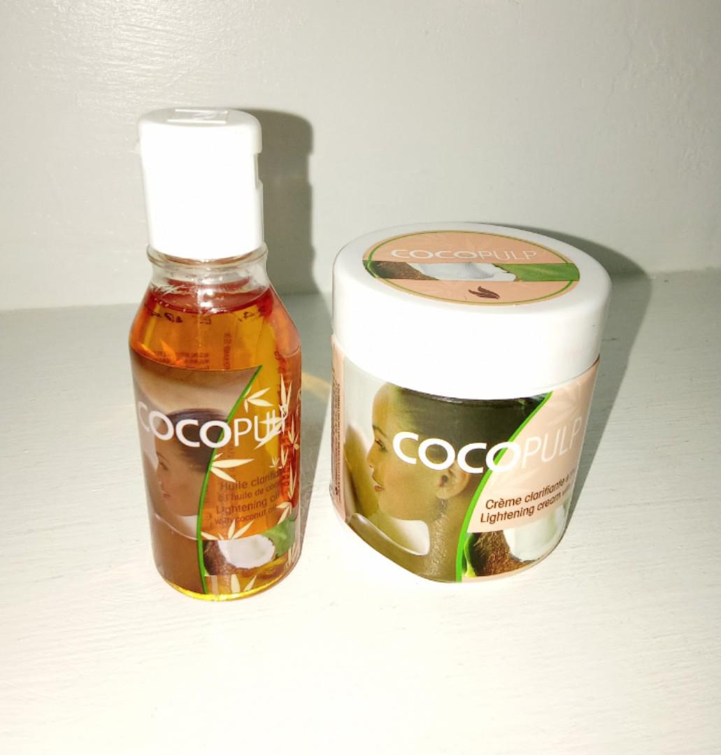 Best Combo!!! Coco Pulp body Cream & body Oil with natural Coconut oil helps to Clear dark spots,brightens,moisturize,clear stretch marks,scars giving a glowing skin best for all skin types