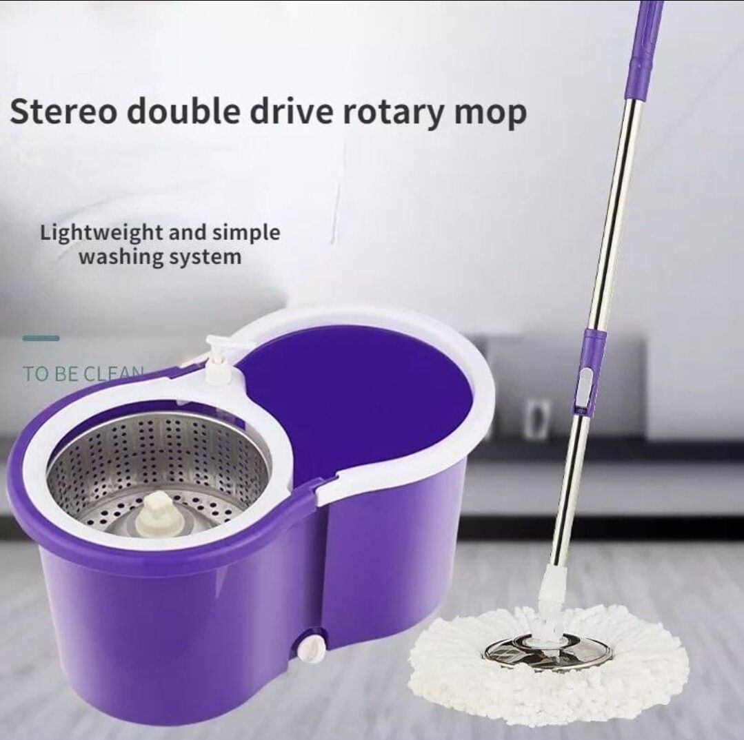 Magical 360 Spin Mop - With metallic Spinner for Convenience Exlusive Offer 2025!!