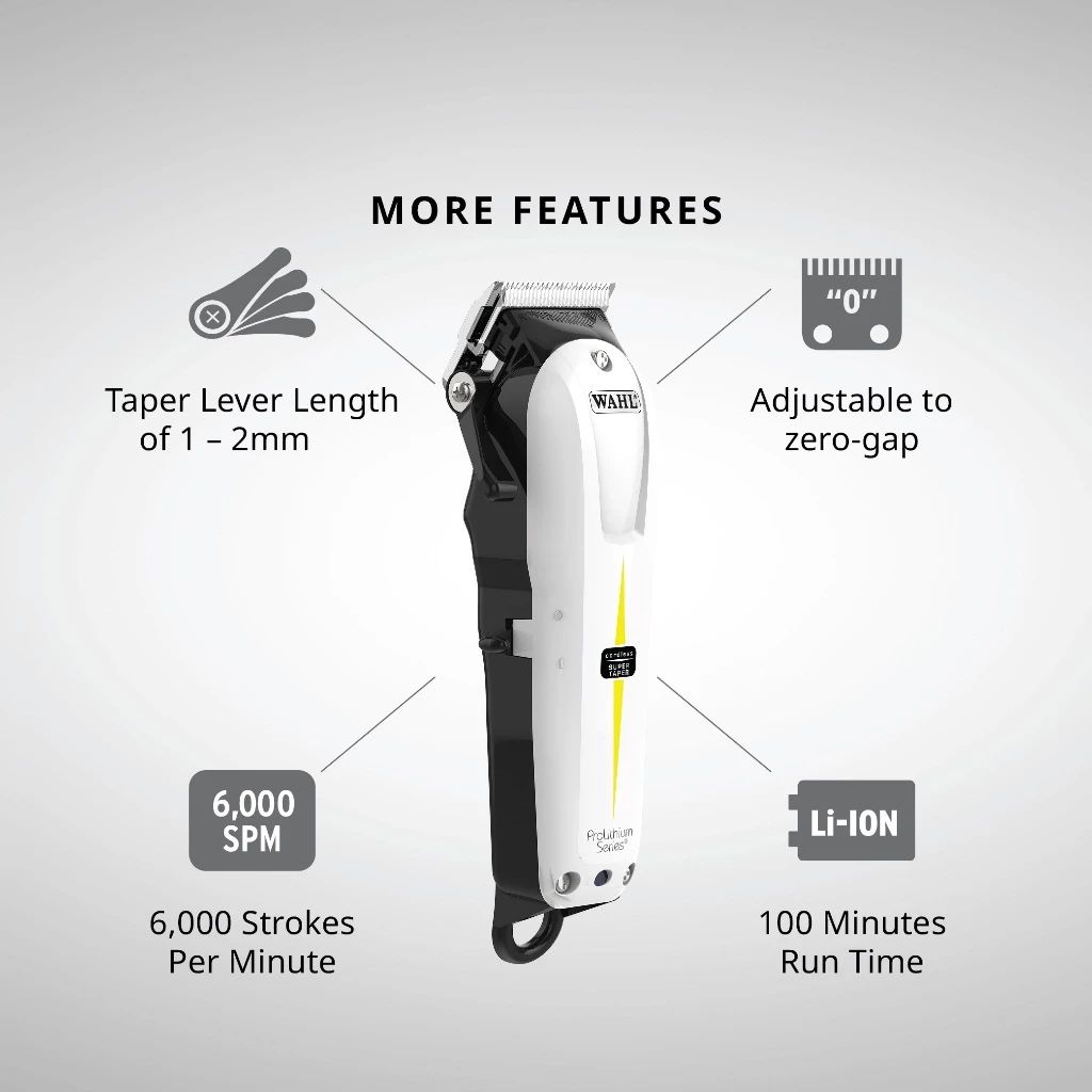 Original WAHL PRO LITHIUM cordless shaving machine: Exclusive Offer 2025 !! with 1 hour & 30 Minutes Shaving run time.