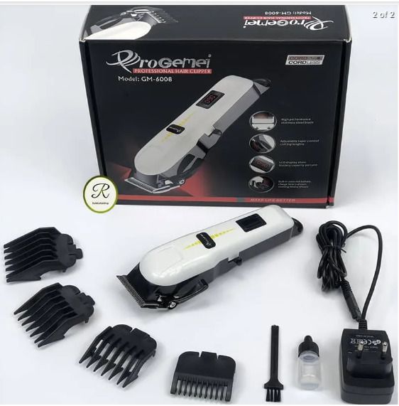 Exclusive Offer for Original Geemy Rechargeable Cordless Hair Clippers/ Electric Shaver