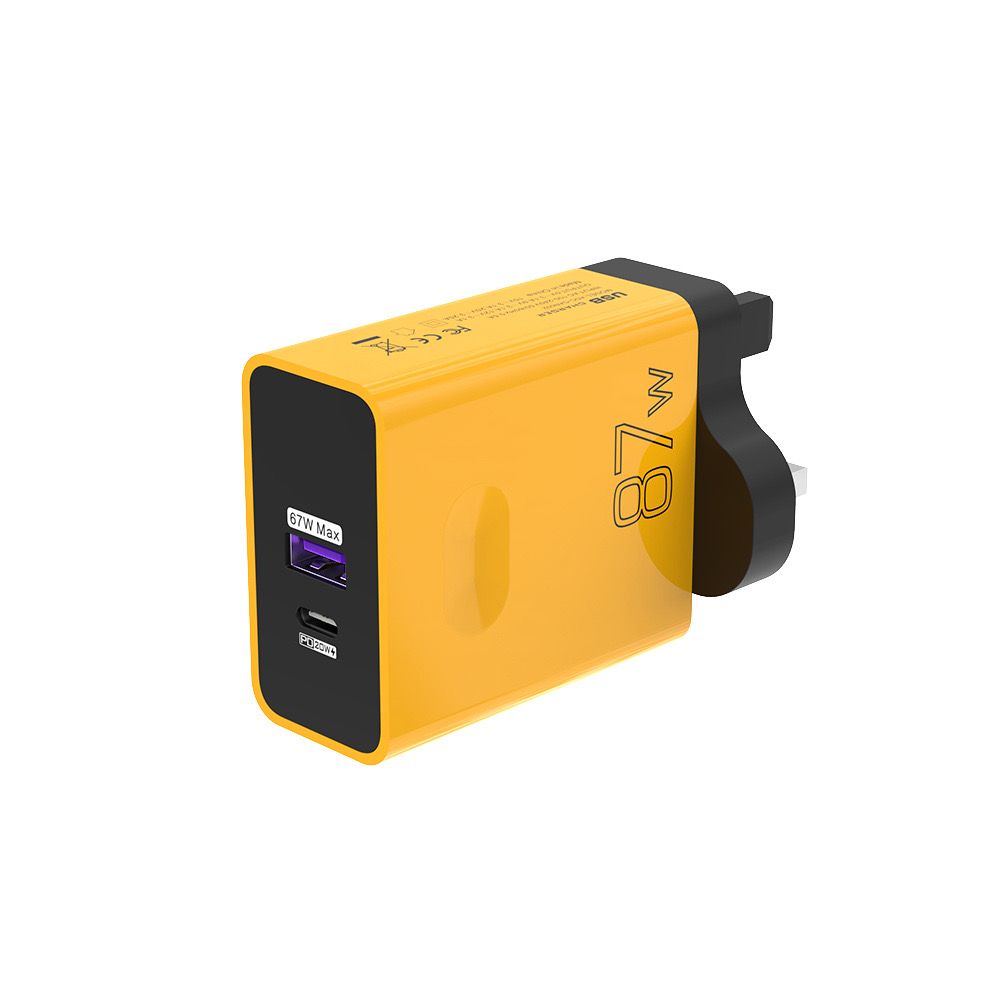 87W Dual Fast Charging A+C Phone Charger PD20W+USB67W Full Protocol Compatible Super Fast Charging Adapter - Excellent Compatibility