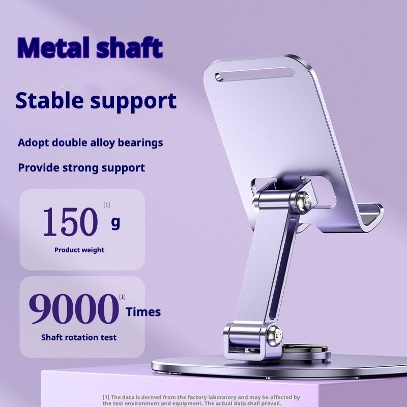 Metal Rotating Phone Tablet Desktop Stand Foldable Storage 360° Rotation