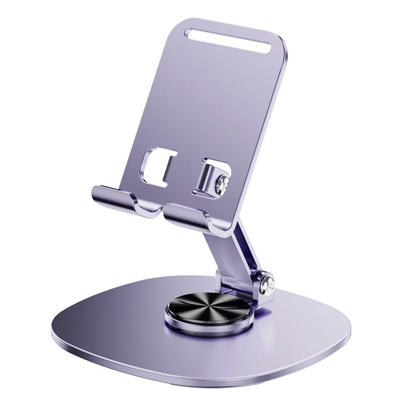 Metal Rotating Phone Tablet Desktop Stand Foldable Storage 360° Rotation
