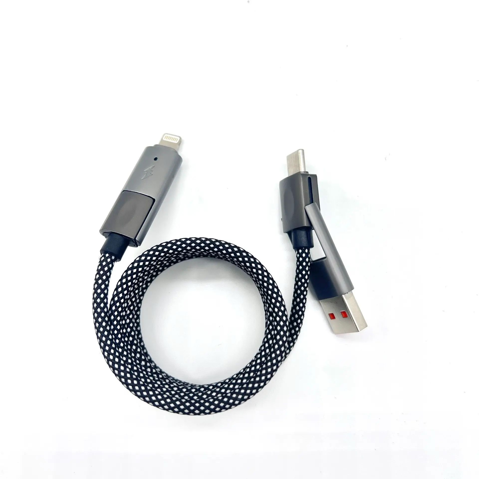 Magnetic 65W + PD 27W 4-in-1 Fast Charging Cable, widely Compatible, Portable, and Easy to Store.