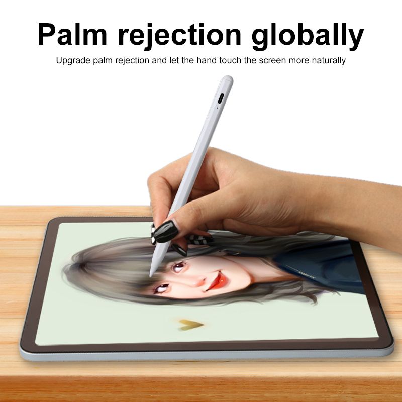 JD18-P iPad Stylus - Tilt Sensitivity, Palm Rejection, Quick Note, and 8-Hour Battery for iPads (2018+)