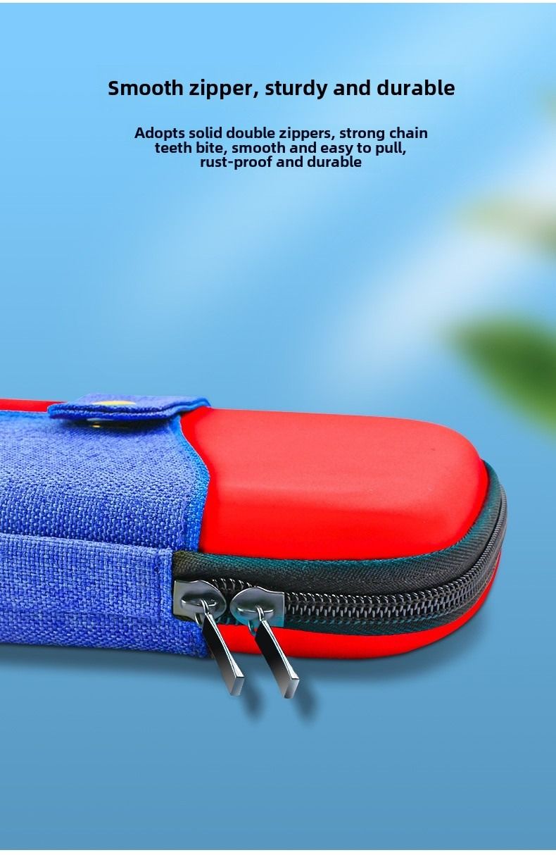 Nintendo Switch or OLED version Carrying Case - Shockproof NS Hard Shell Protection with Double-Layer Storage for Game Cards and Accessories