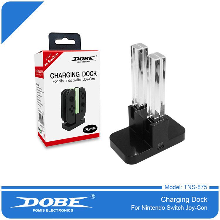 Charging Dock for Switch Joy-Con Controllers - 4-in-1 LED Charging Station for Simultaneous Charging of 4 Joy-Con Controllers