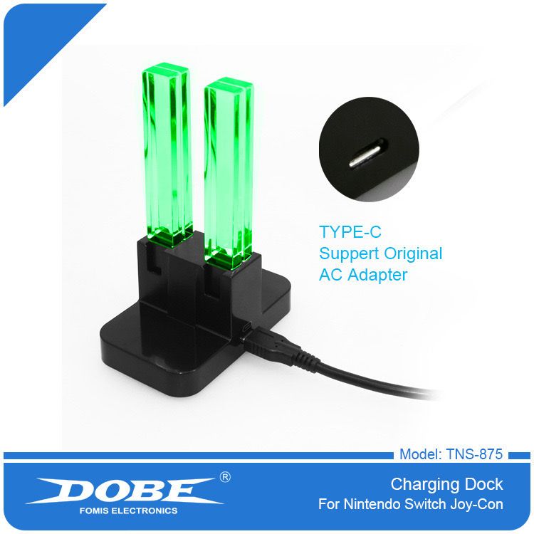 Charging Dock for Switch Joy-Con Controllers - 4-in-1 LED Charging Station for Simultaneous Charging of 4 Joy-Con Controllers