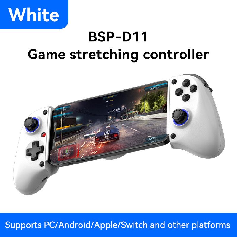D11 Extendable Gaming Controller with Hall Trigger for Switch/PC/Android/iOS/Bluetooth/XBOX/Streaming Controller