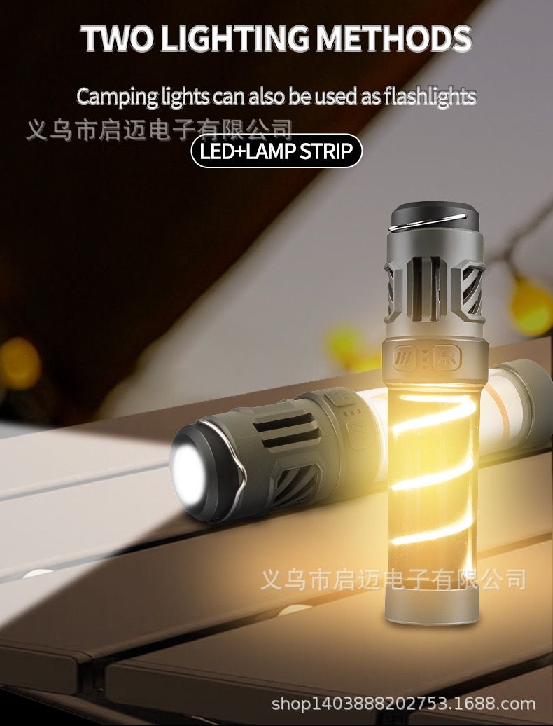 LED Mosquito Repellent Camping Light – Outdoor Illumination, Tripod Flashlight, Multifunctional Camp Lantern