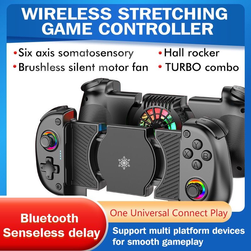 X5 Mini: Phone Cooler & Hall Effect Gamepad for PC/Android/iOS/Steam Link