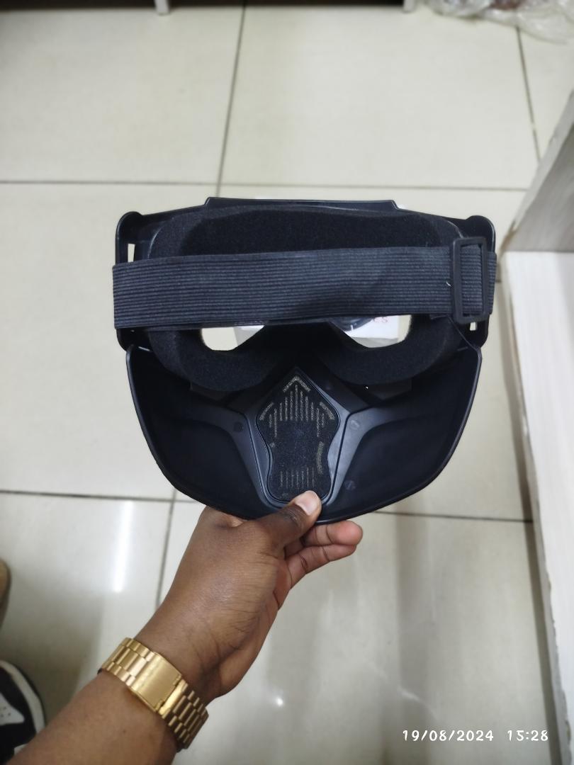 2 in 1 Motor Bike Visor, chemical gas motor mask, Bikers,