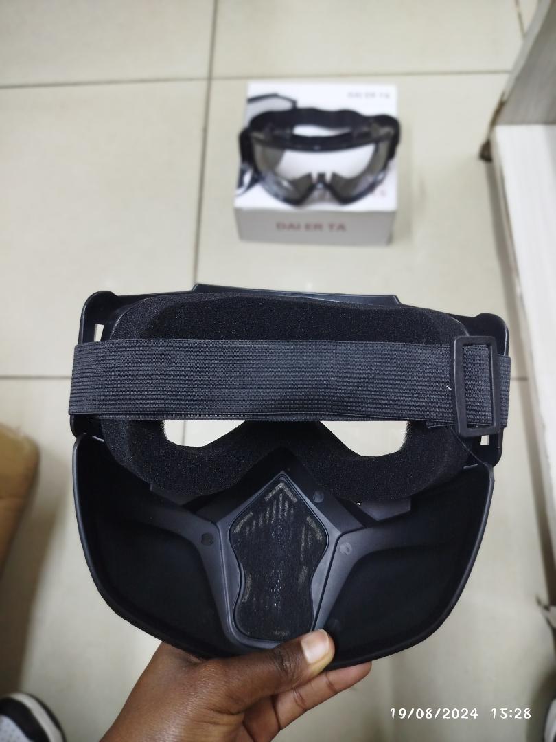 2 in 1 Motor Bike Visor, chemical gas motor mask, Bikers,